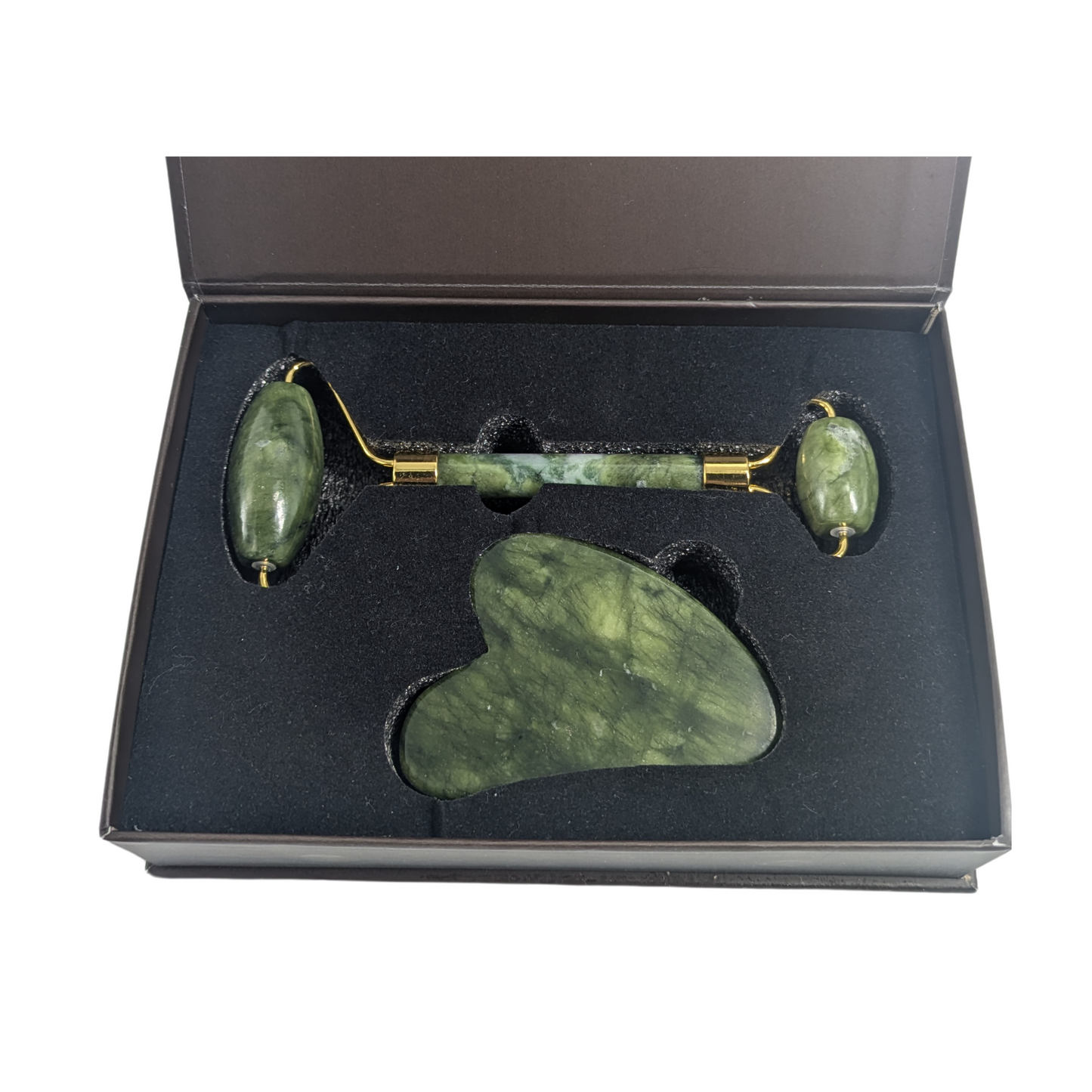 Xiuyan Jade Gua Sha and Facial Roller Set