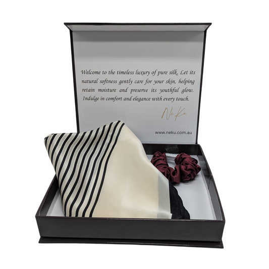 100% Pure Mulberry Silk Scarf Gift Set