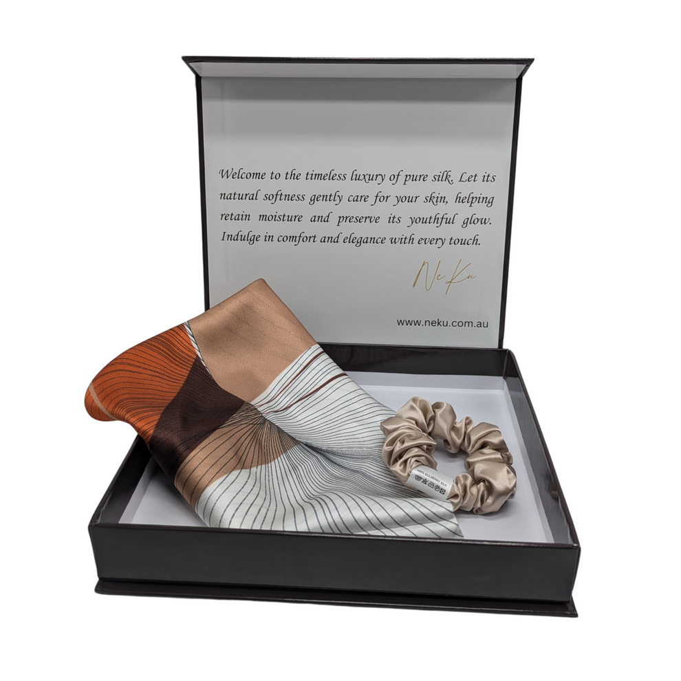 100% Pure Mulberry Silk Scarf Gift Set – NeKu