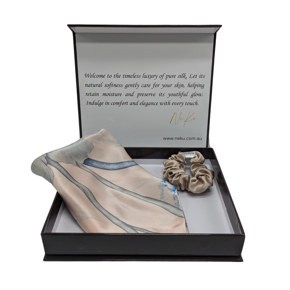 100% Pure Mulberry Silk Scarf Gift Set – NeKu
