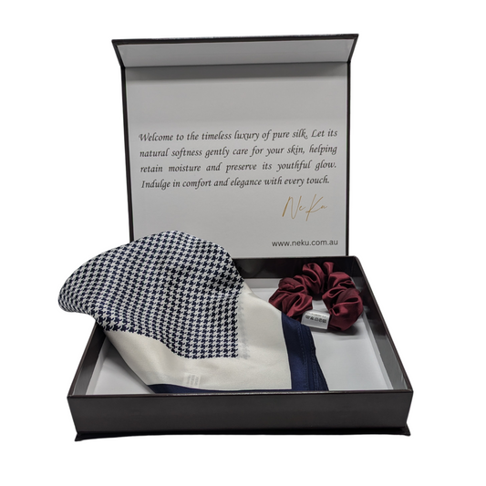 100% Pure Mulberry Silk Scarf Gift Set