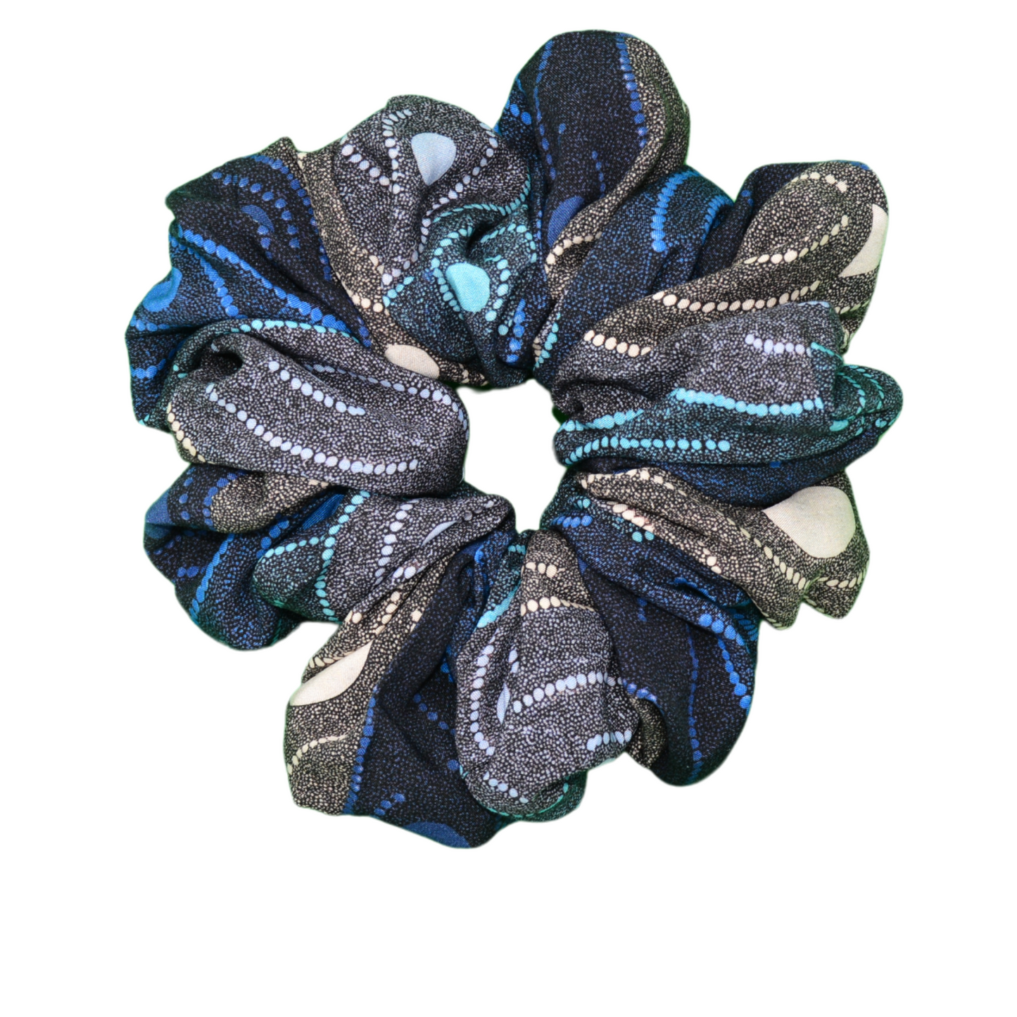 Blue Water Dreaming large scrunchie