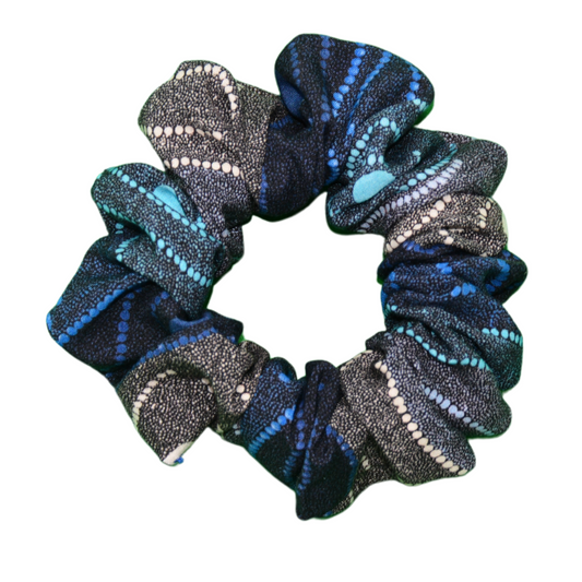 Blue Water Dreaming regular scrunchie