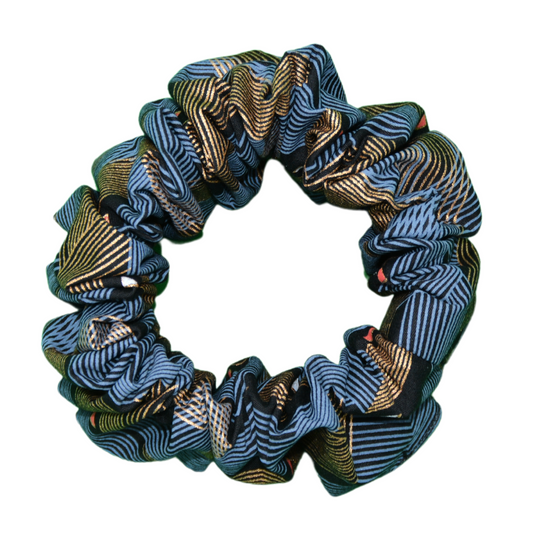 Poplin Waves regular scrunchie