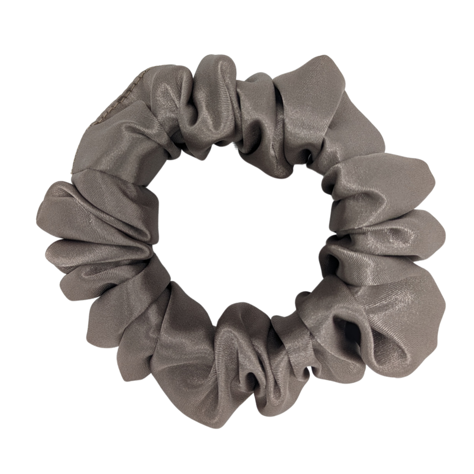 Regular Satin Fog Scrunchie made with 95% polyester and 5% elastane