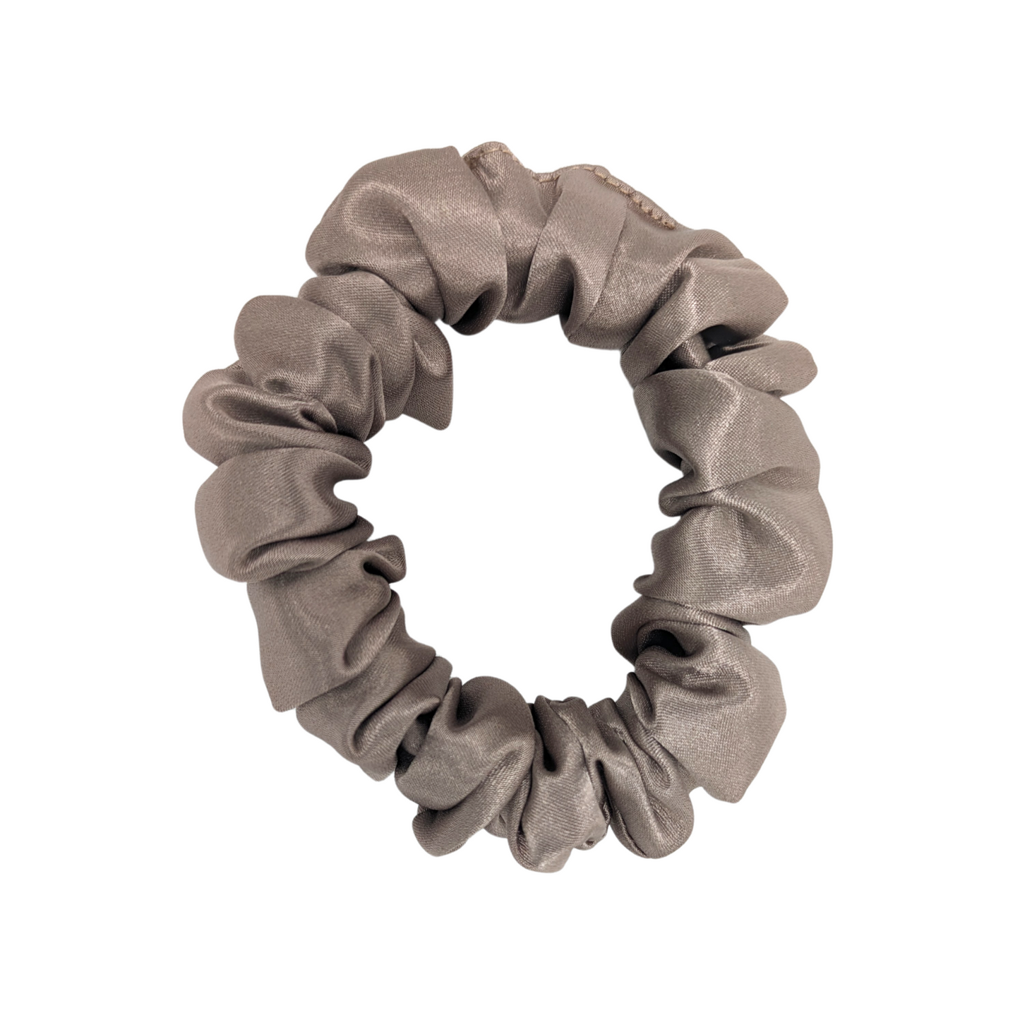 Small Satin Fog Scrunchie made with 95% Polyester and 5% Elastane.