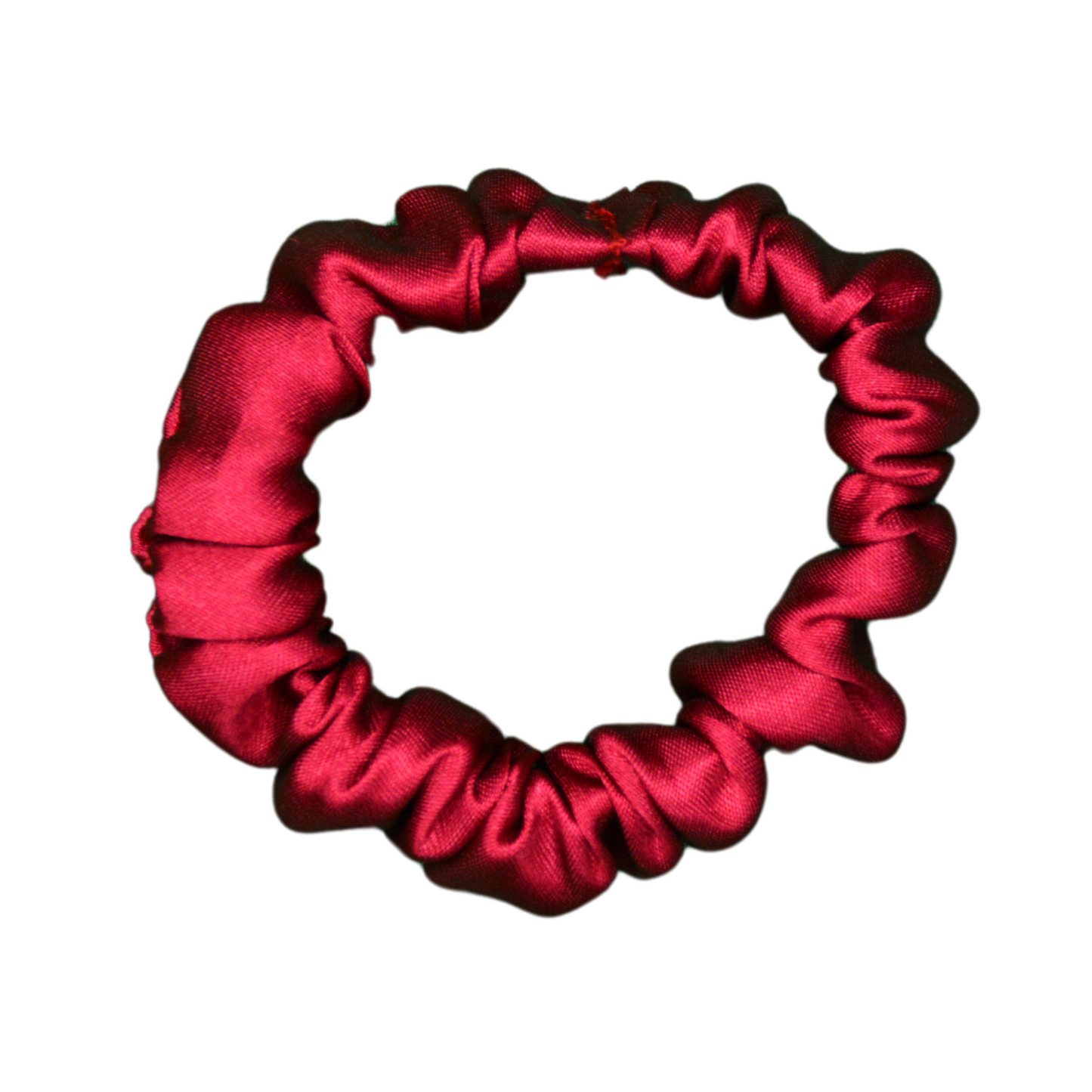 Satin Red Tiny Tie scrunchie,